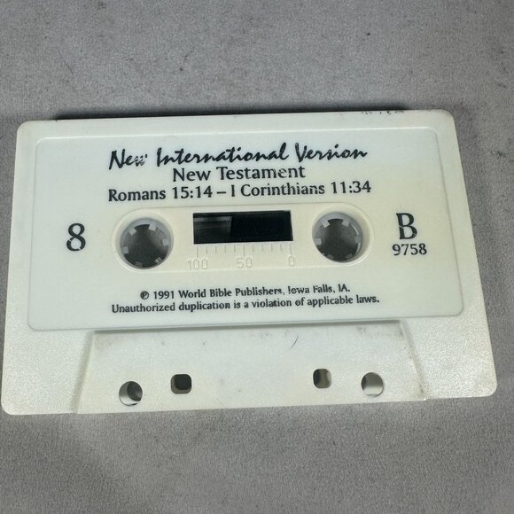 New International Version New Testament Cassette Tapes Romans Corinthians 1991 - Picture 2 of 2